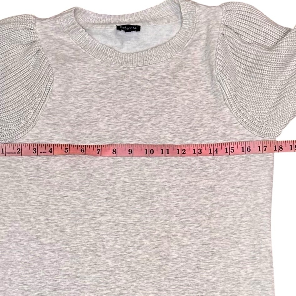 Splendid Mini Dress Knit Sleeves Sweatshirt Material Body Size XS - Picture 10 of 11